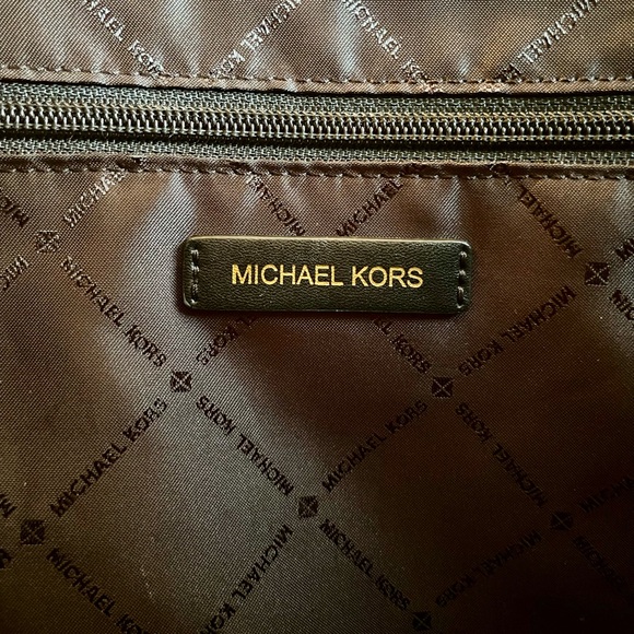 Michael Kors Avril Large Letter Calf Hair Satchel - Picture 11 of 11